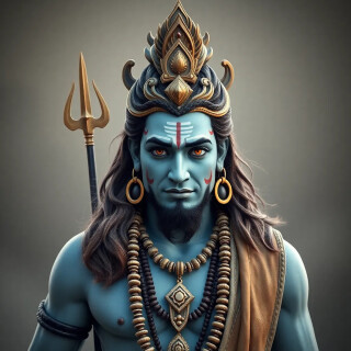 Generate uploaded photo into lord shiva getup