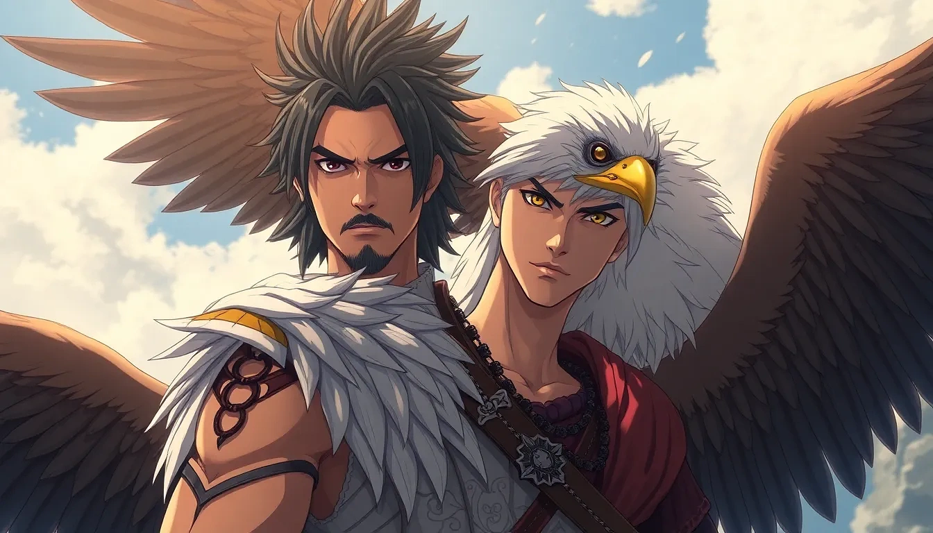 Ancient warrior with his eagle