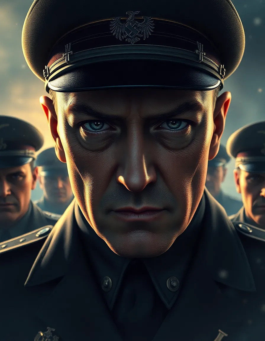 Hitler is his last day with his soldiers