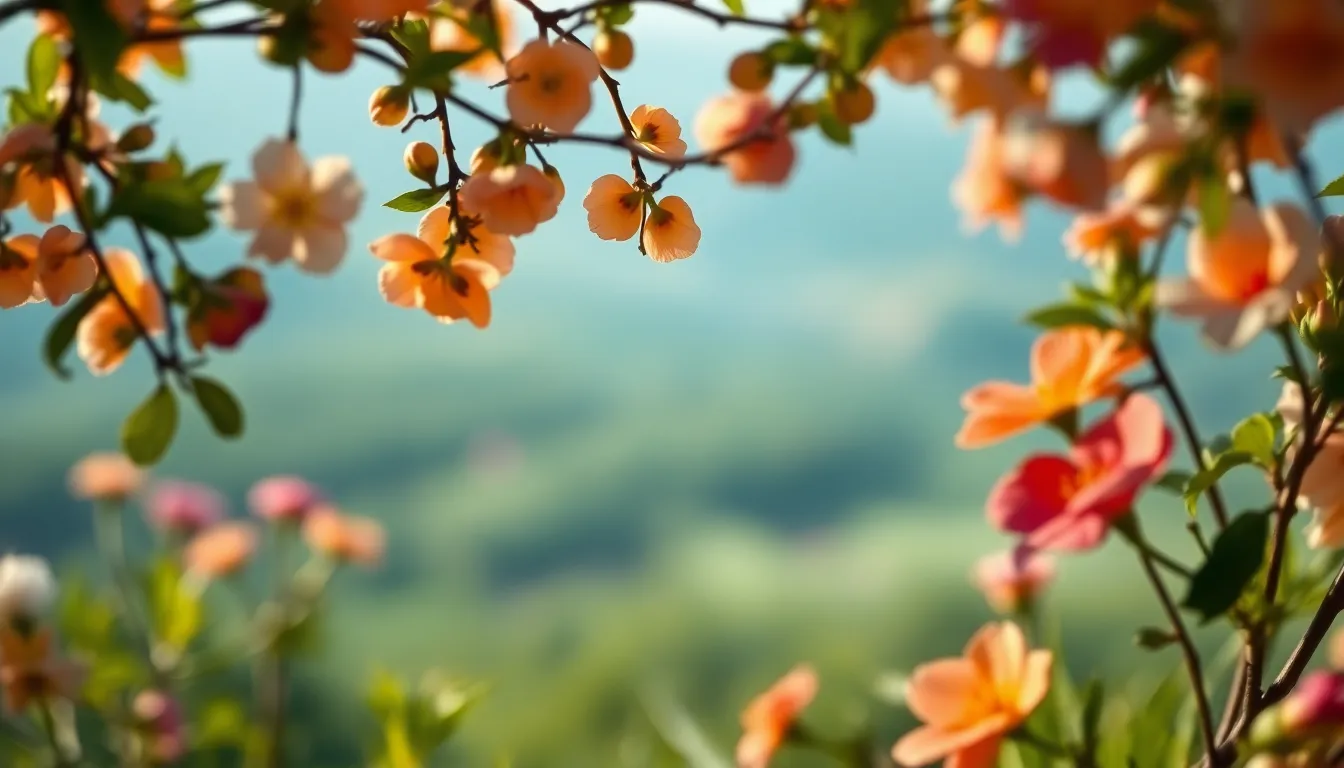 romantic view in summer