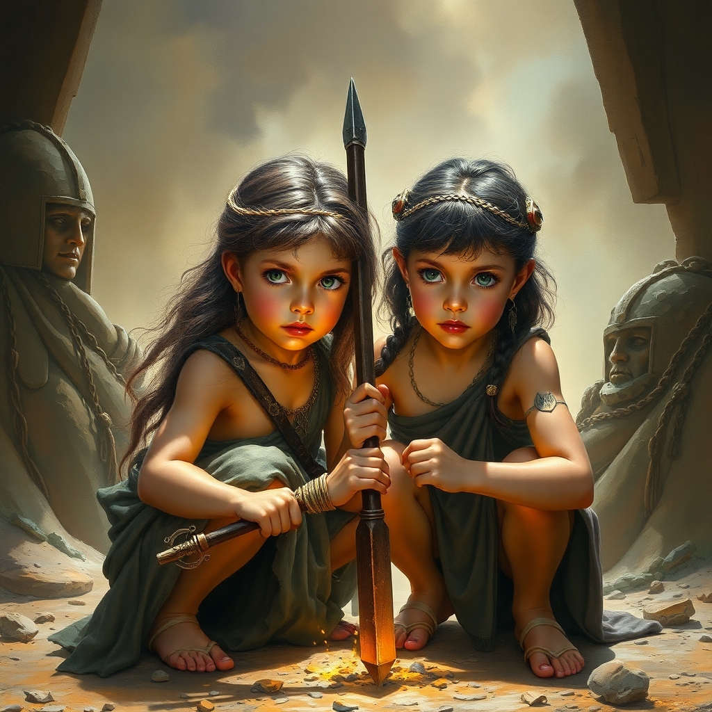little girls playing in the year 500 BC