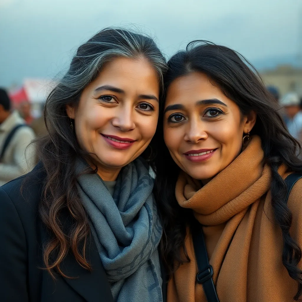 Great Friendship between women, detailed background, all body included