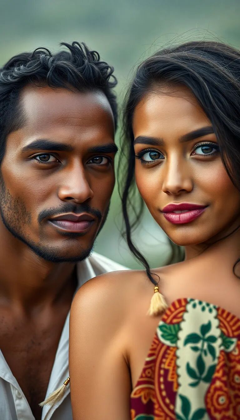 Brazilian couple full shot