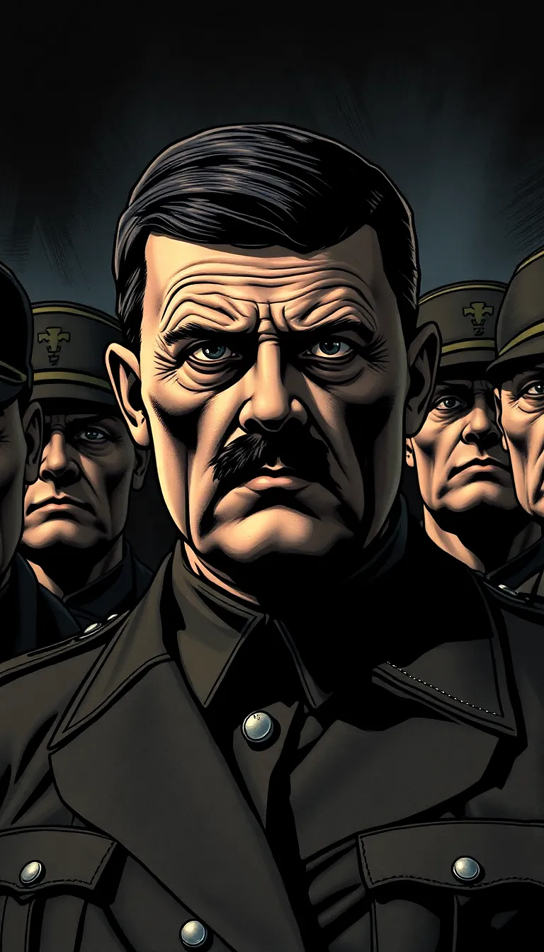 Hitler is his last day with his soldiers