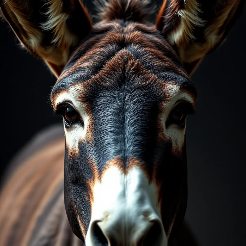 donkey, origami style