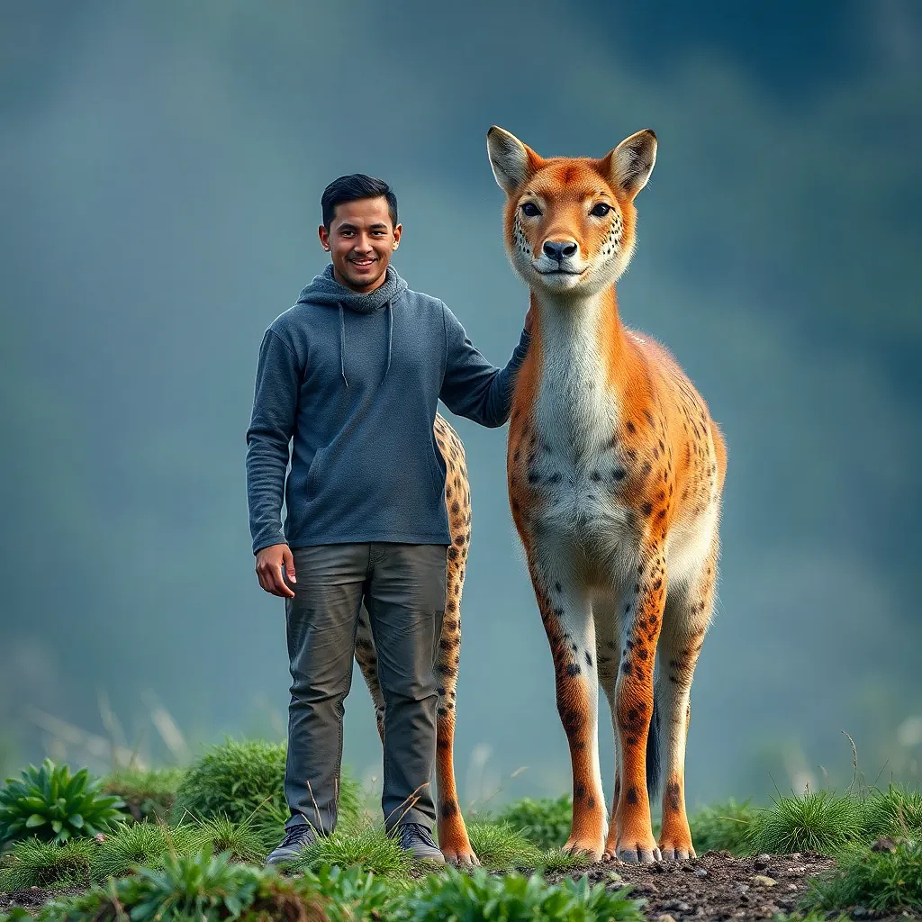 Great Friendship between humain and beautiful nature