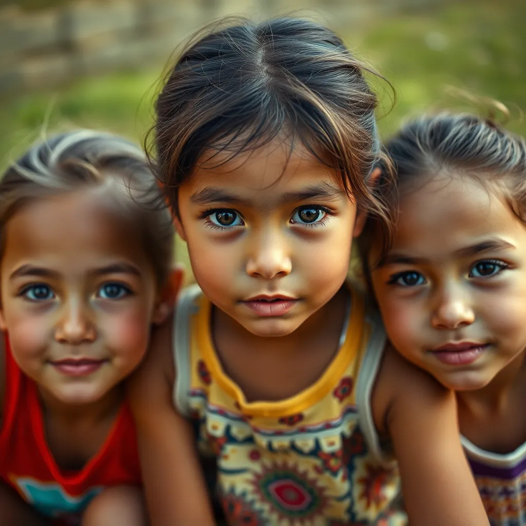 3 girls playing