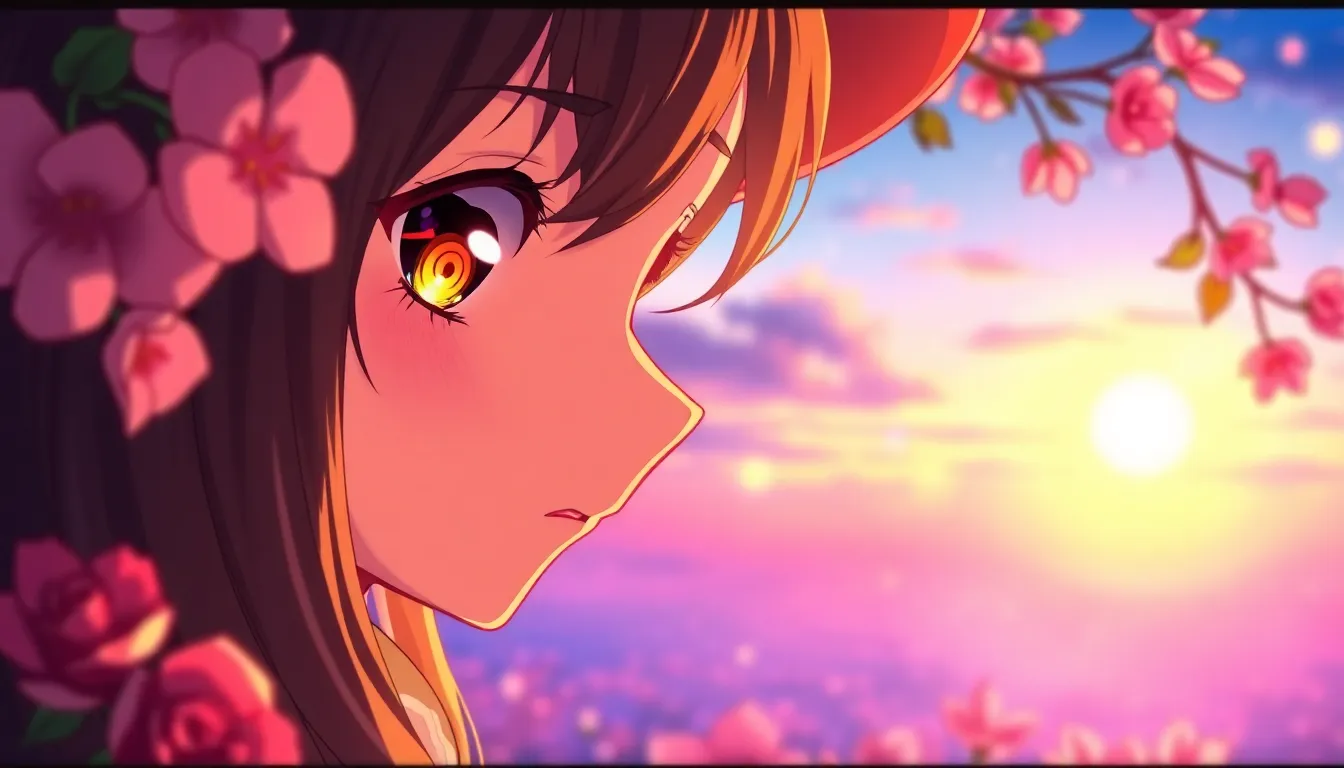 romantic view in summer