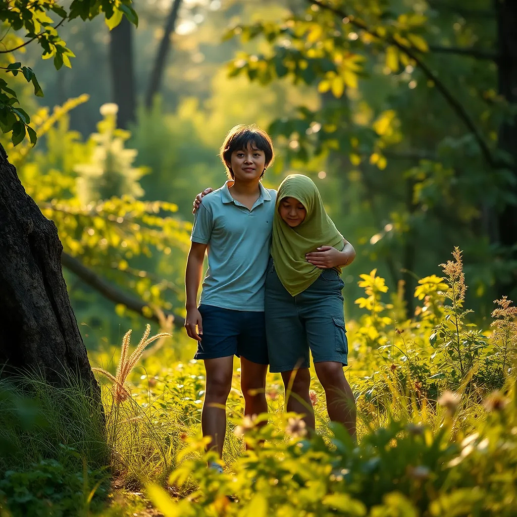 Great Friendship between humain and beautiful nature