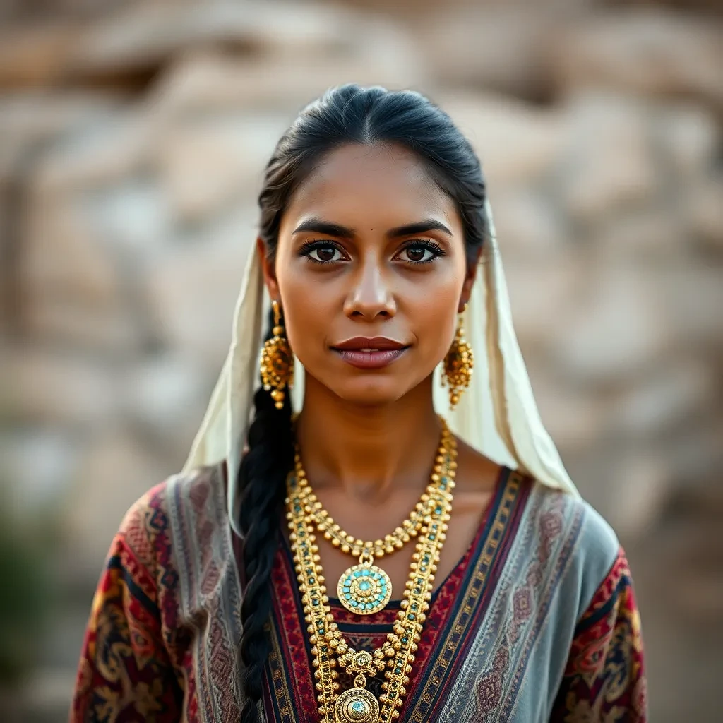 Morrocan woman with round face, 30 years old, light brown skin, dark brown hair, brown eyes, wearing Glorious clothes in her marriage ceremony and greeting gests