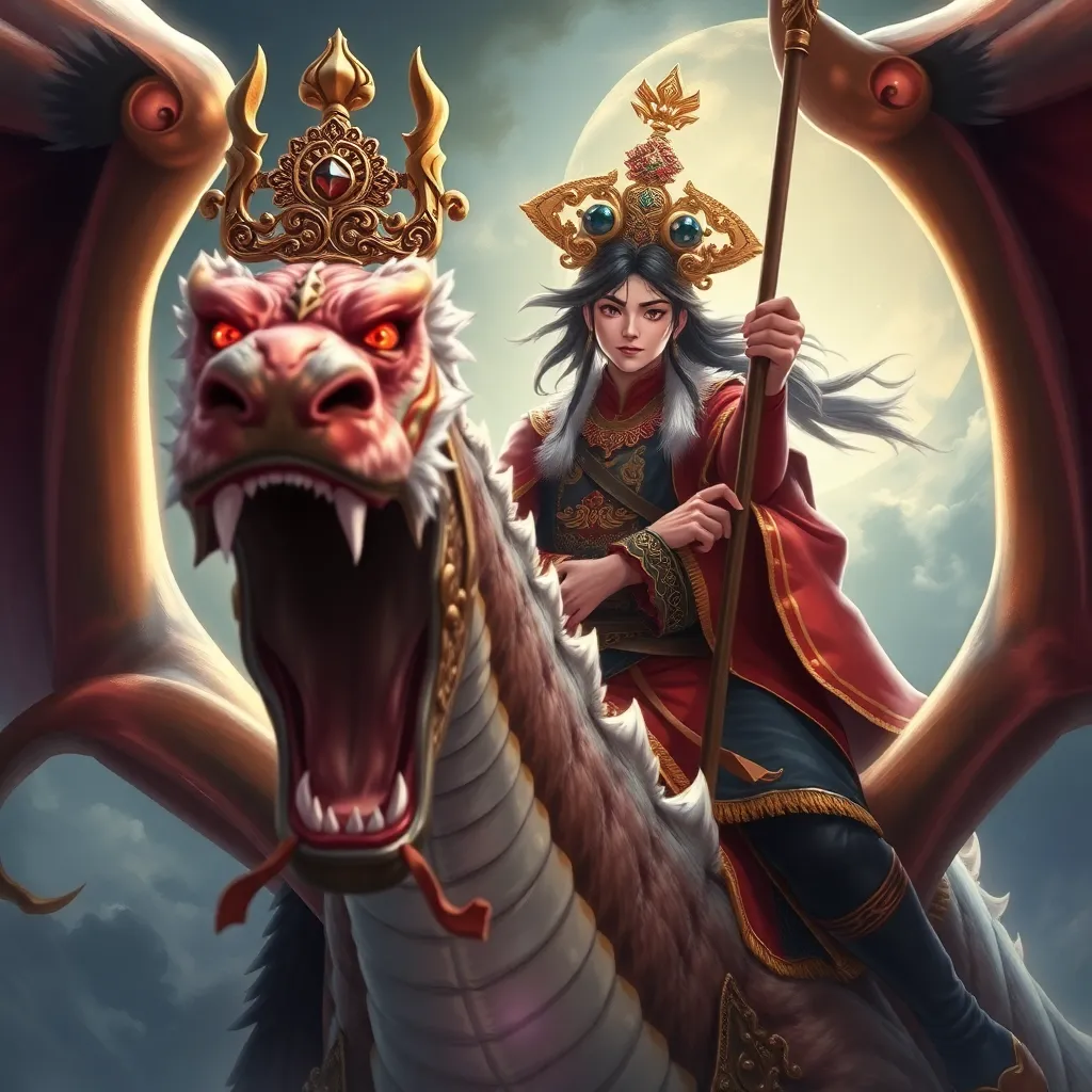 Glorious Ancient prince riding dragon, oil-paining, ultra-detailed