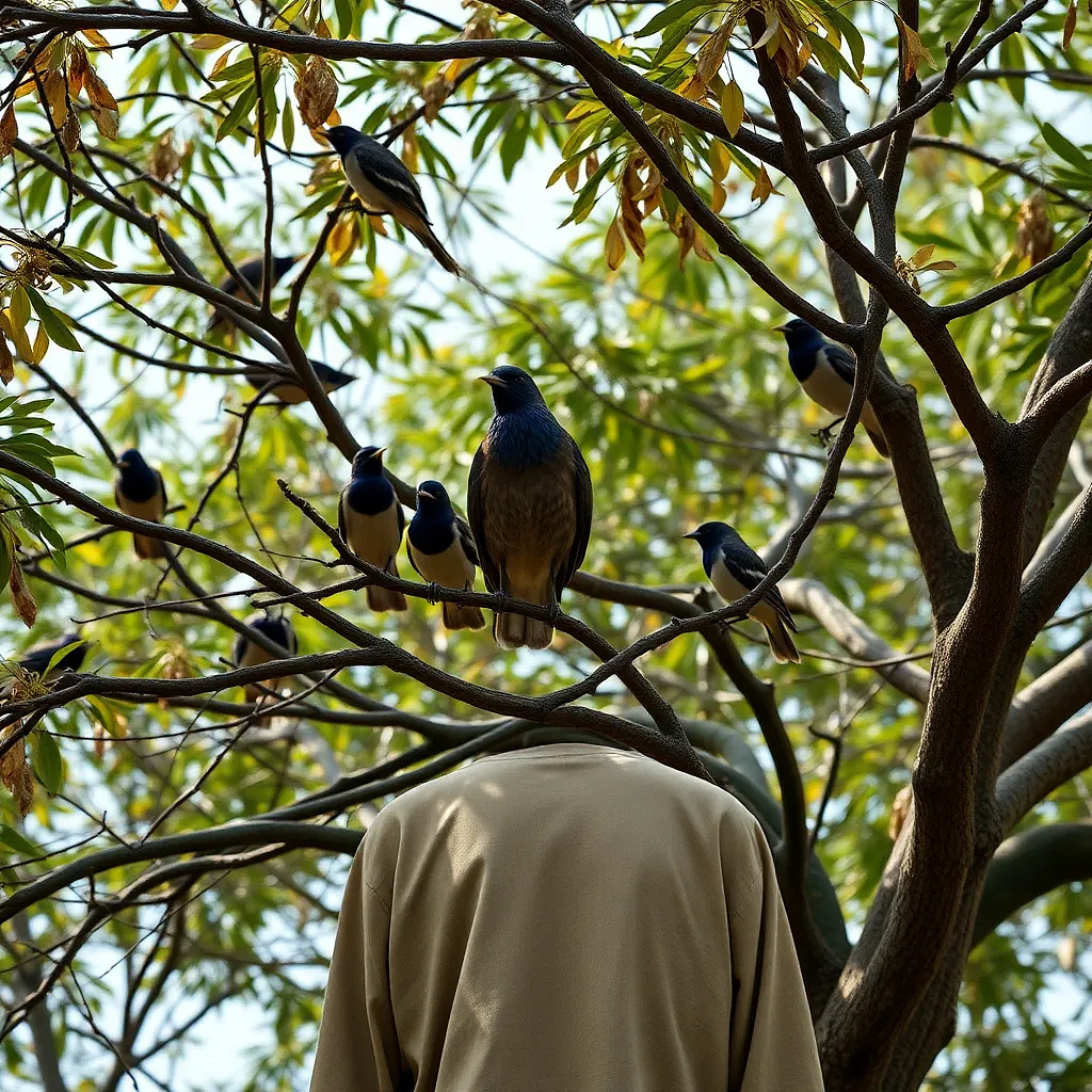 Birds in the tree