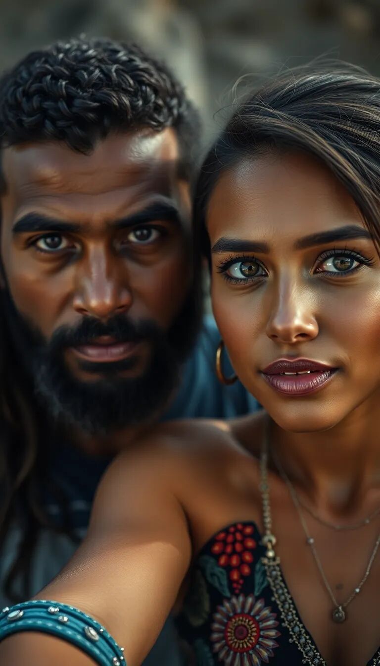 Brazilian couple full body shot