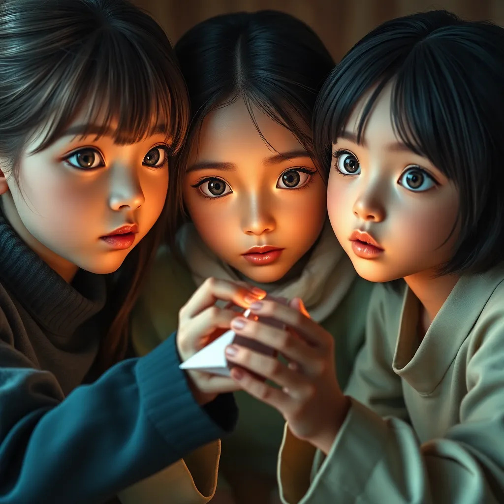 3 girls playing