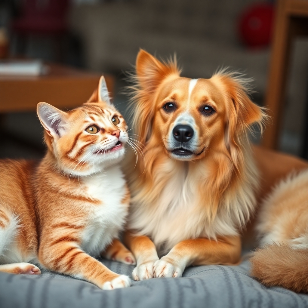cat and dogs frienship