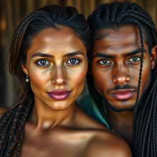 Brazilian couple full body