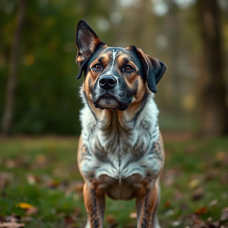 DOG WITH DOWN SYNDROME