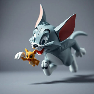 m running after Jerry. Tom and Jerry are the famous cartoon characters.