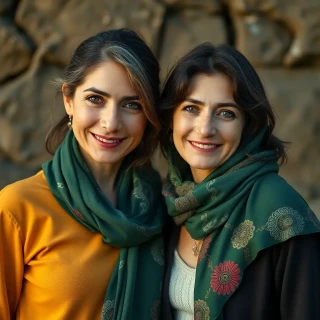 Great Friendship between women, Wide shot image