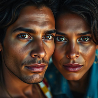 brazilian couple in full shot