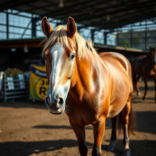 horse in supermarkrt
