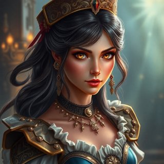 French princess in full body