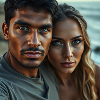 brazilian couple in full shot