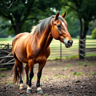 horse in supermarkrt
