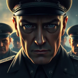 Hitler is his last day with his soldiers