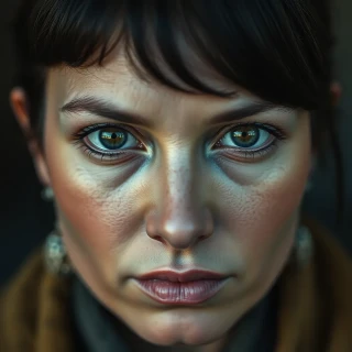 A woman with a stopped mind