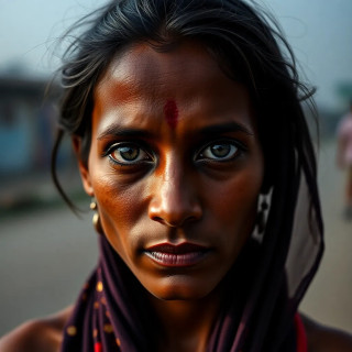 A 40-year-old Indian woman.
