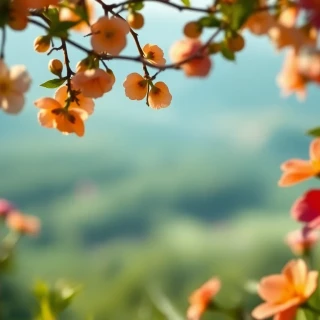 romantic view in summer