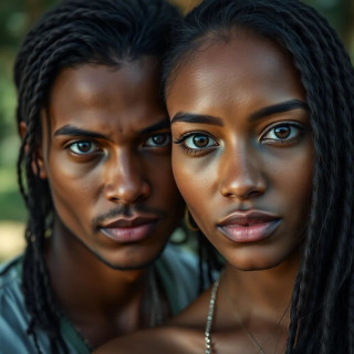 Brazilian couple full shot