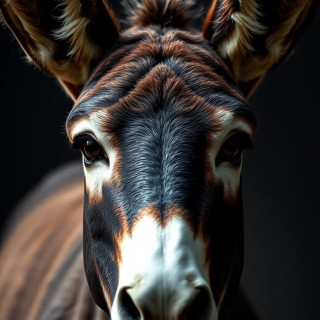 donkey, origami style