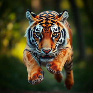 tiger jumpinf, Full Shot, FS