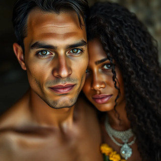 brazilian couple in full body