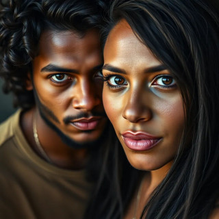 Brazilian couple full body